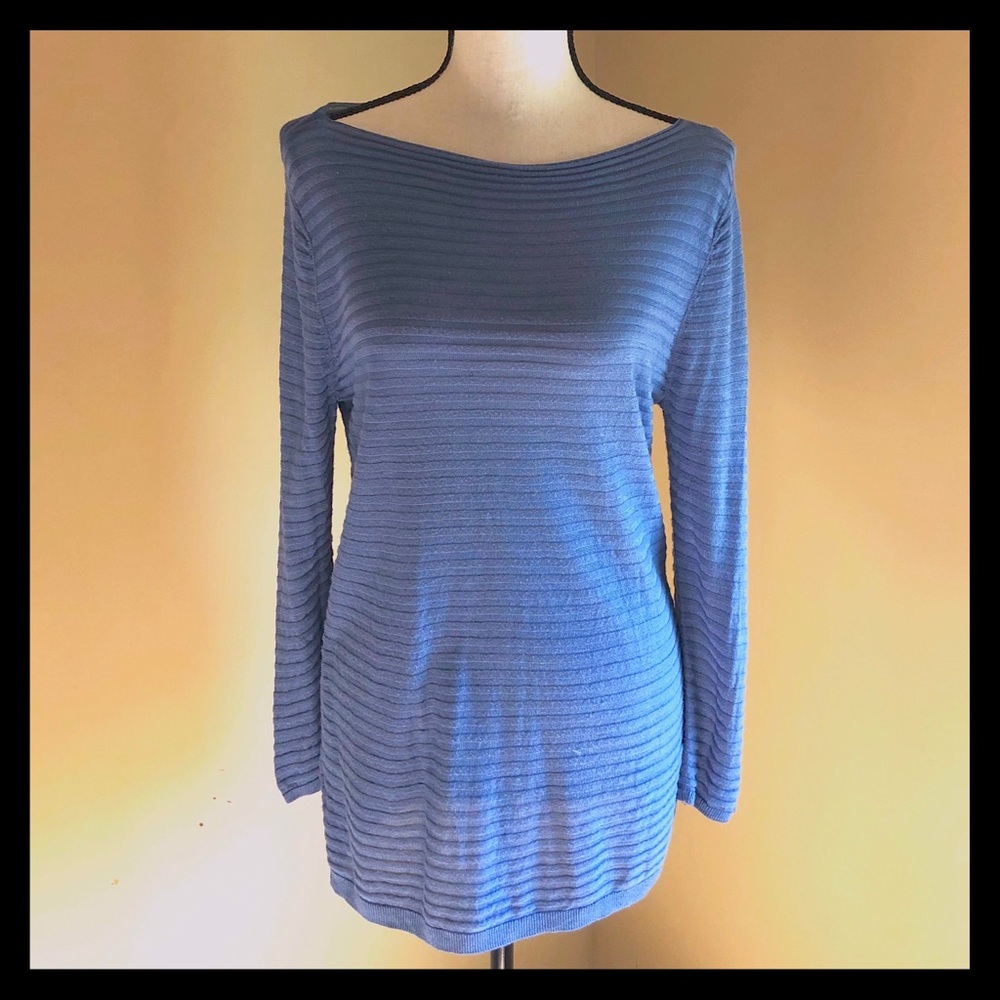 LOFT | Blue Long Sleeve Sweater | Size Medium
